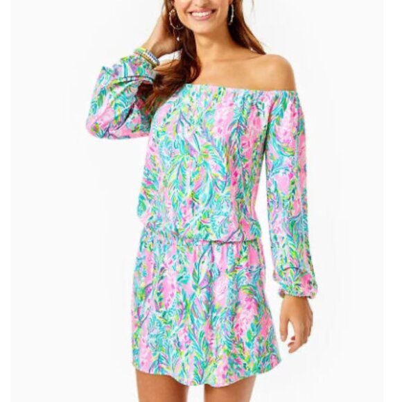 Lilly Pulitzer Lana Skort Romper Pop Up Lilly of the Jungle Floral Stretch XS - Picture 3 of 13